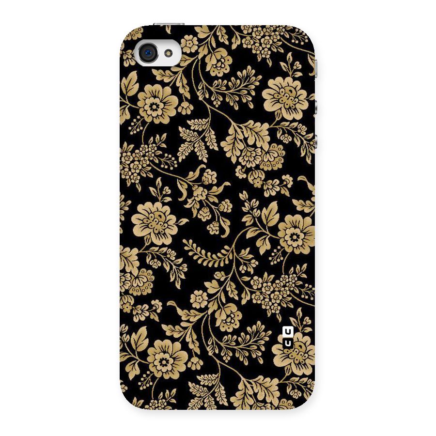 Aesthetic Golden Design Back Case for iPhone 4 4s