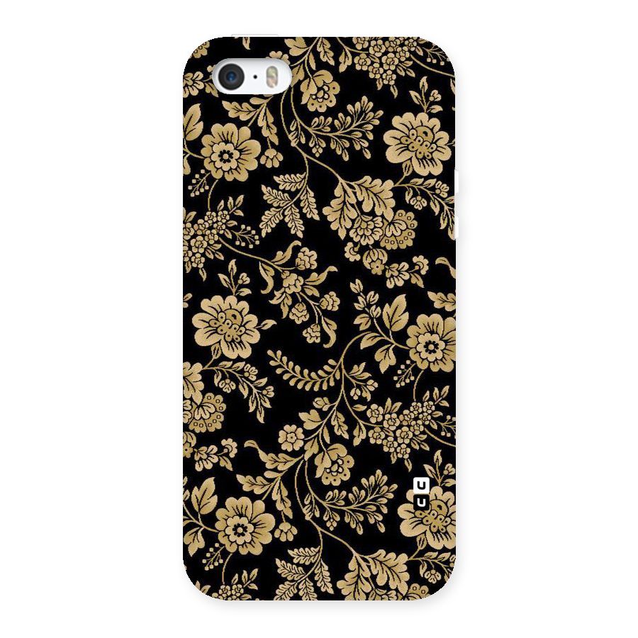 Aesthetic Golden Design Back Case for iPhone SE