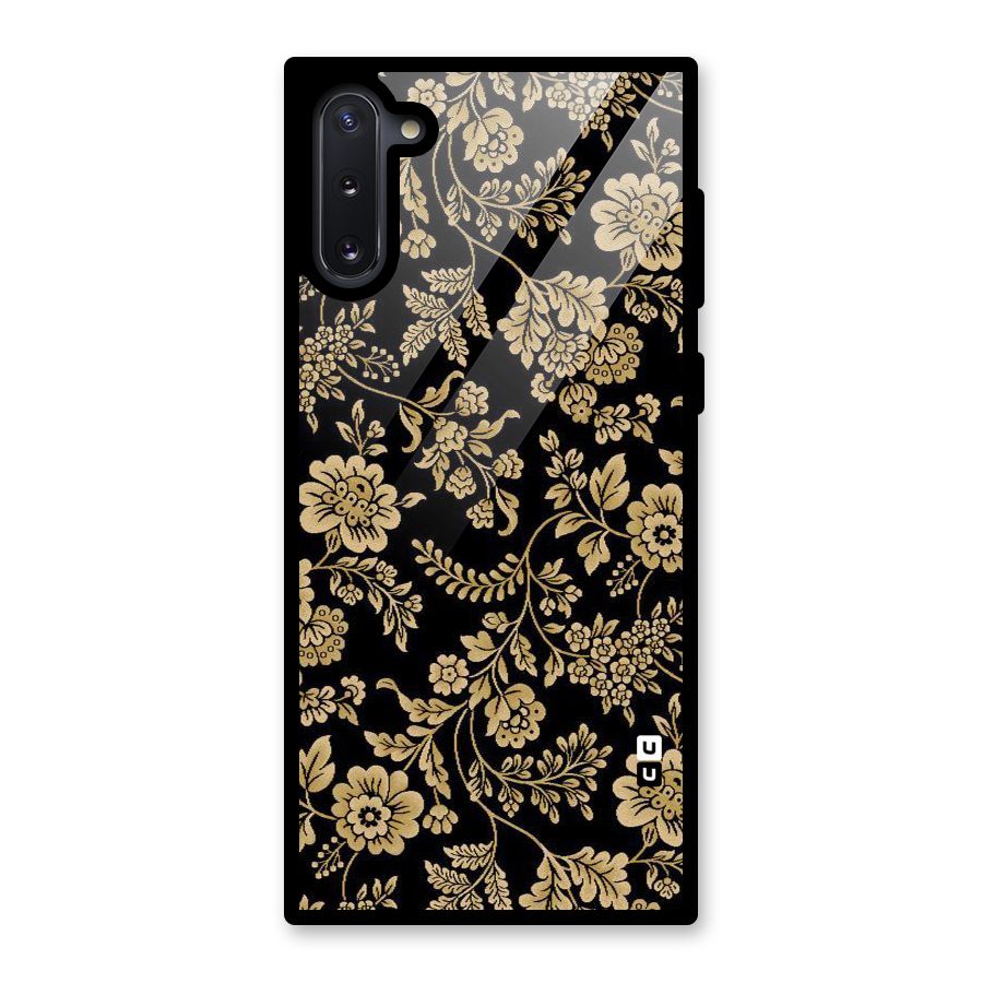 Aesthetic Golden Design Glass Back Case for Galaxy Note 10