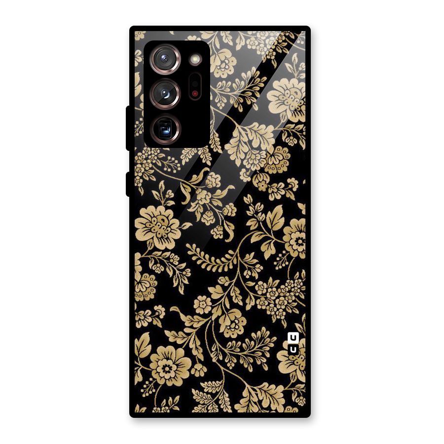 Aesthetic Golden Design Glass Back Case for Galaxy Note 20 Ultra