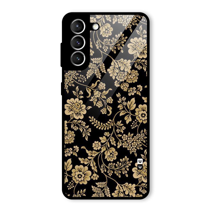 Aesthetic Golden Design Glass Back Case for Galaxy S21 5G