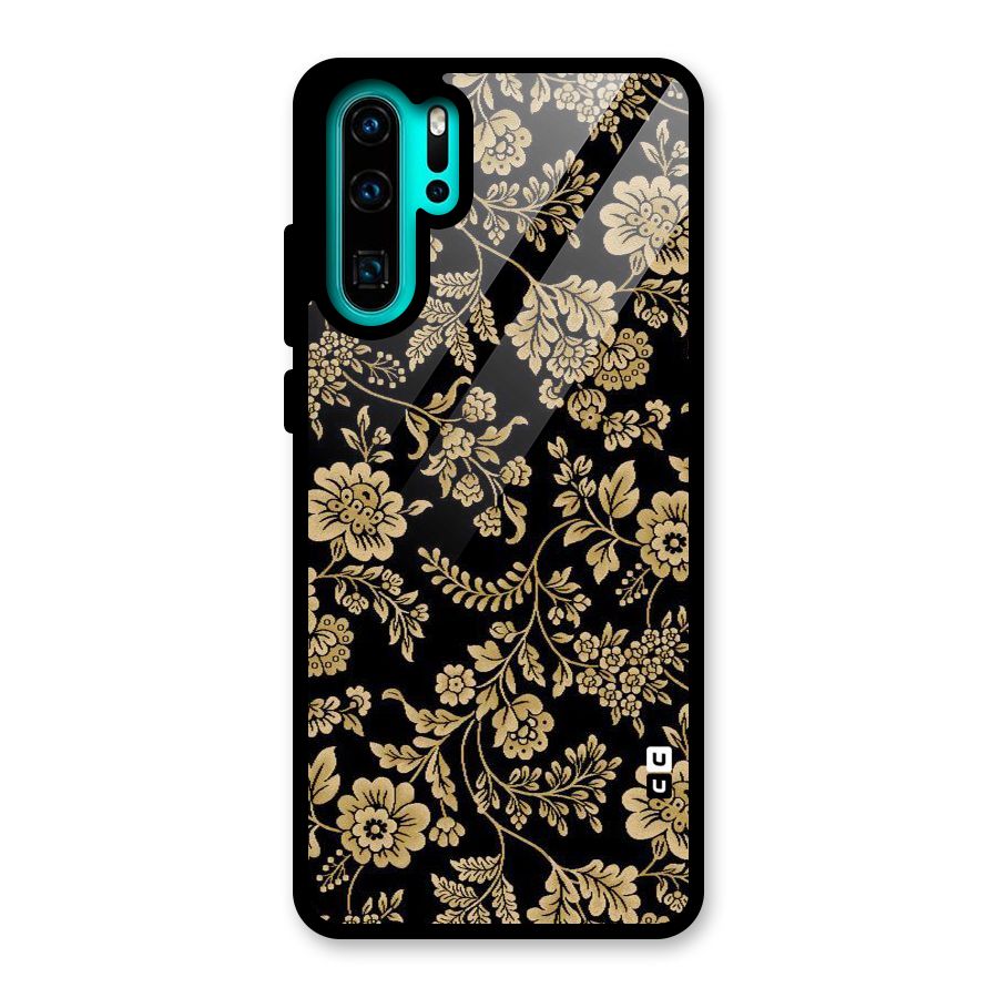 Aesthetic Golden Design Glass Back Case for Huawei P30 Pro