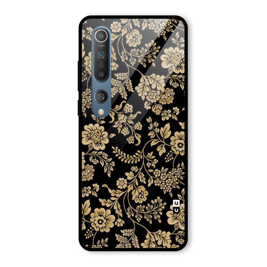 Aesthetic Golden Design Glass Back Case for Mi 10