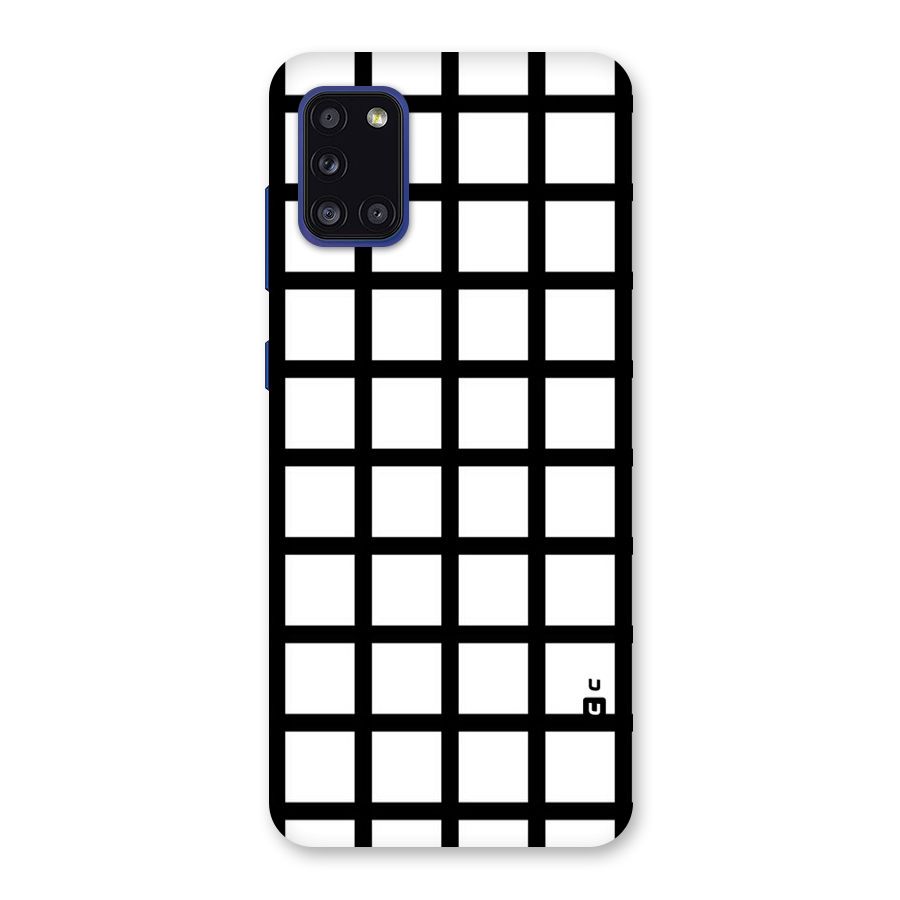 Aesthetic Grid Lines Back Case for Galaxy A31