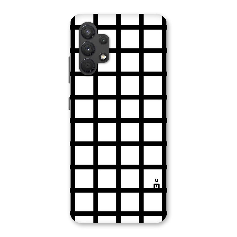 Aesthetic Grid Lines Back Case for Galaxy A32