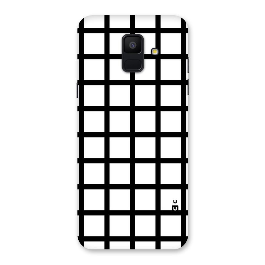 Aesthetic Grid Lines Back Case for Galaxy A6 (2018)