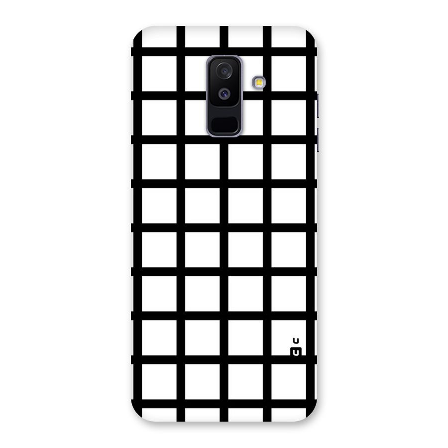 Aesthetic Grid Lines Back Case for Galaxy A6 Plus