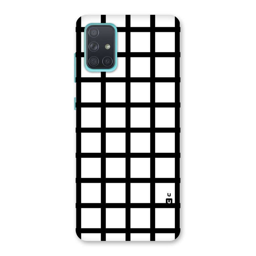 Aesthetic Grid Lines Back Case for Galaxy A71