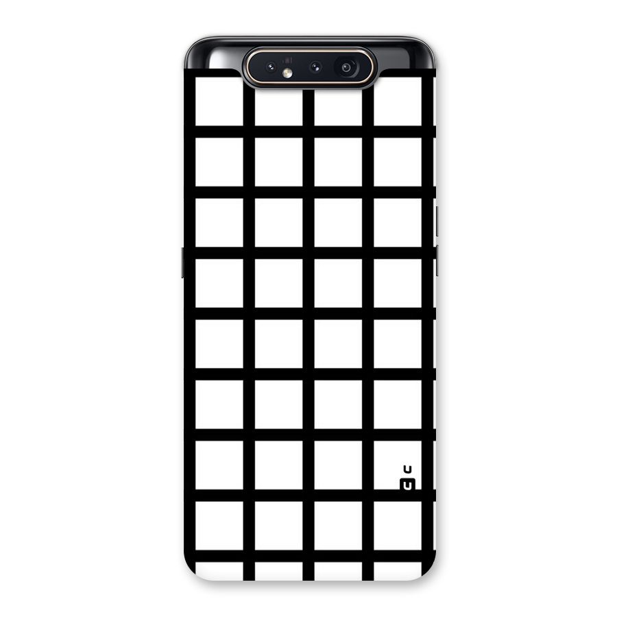 Aesthetic Grid Lines Back Case for Galaxy A80