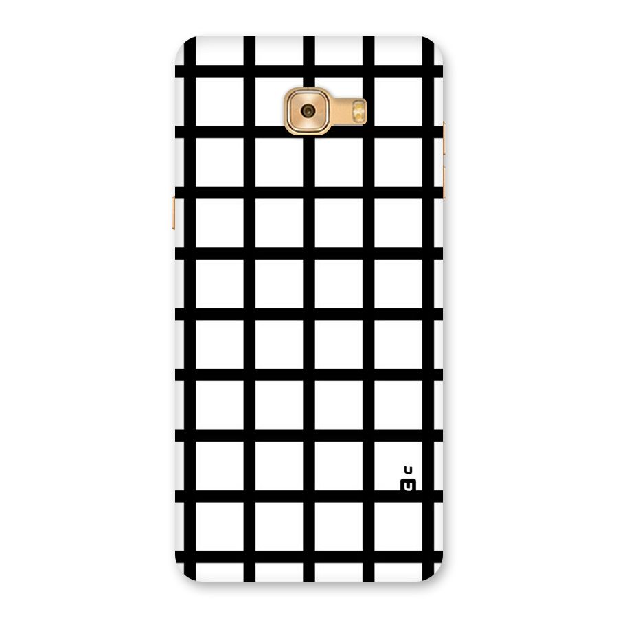 Aesthetic Grid Lines Back Case for Galaxy C9 Pro
