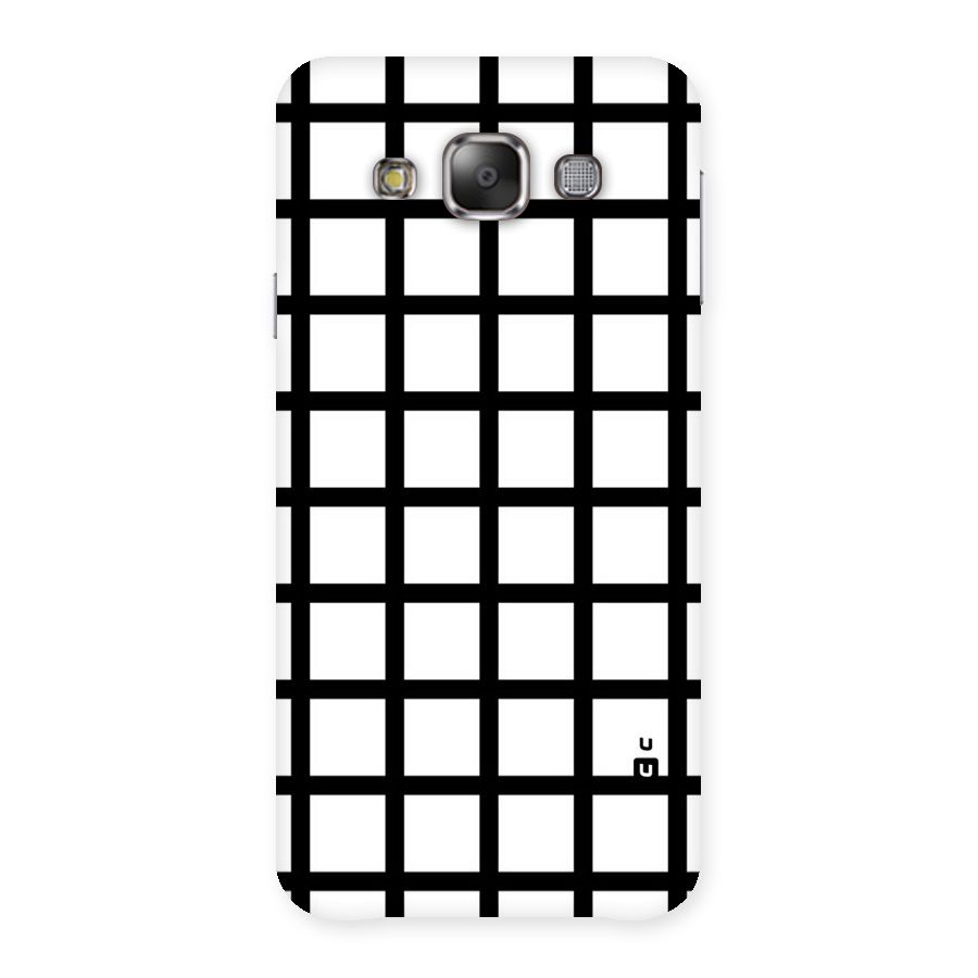 Aesthetic Grid Lines Back Case for Galaxy E7