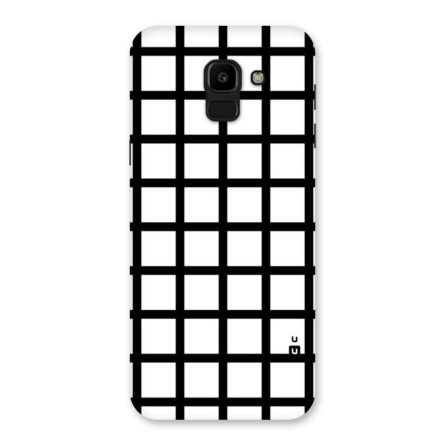 Aesthetic Grid Lines Back Case for Galaxy J6