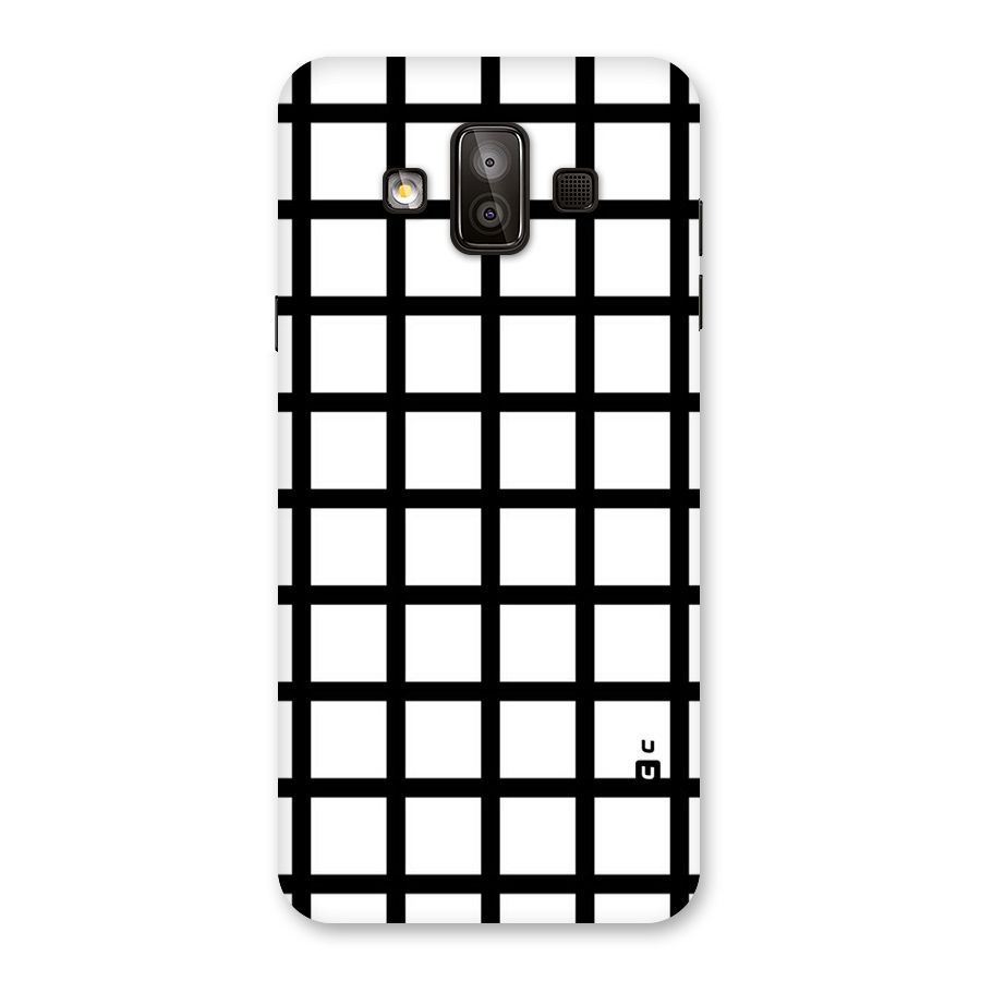 Aesthetic Grid Lines Back Case for Galaxy J7 Duo
