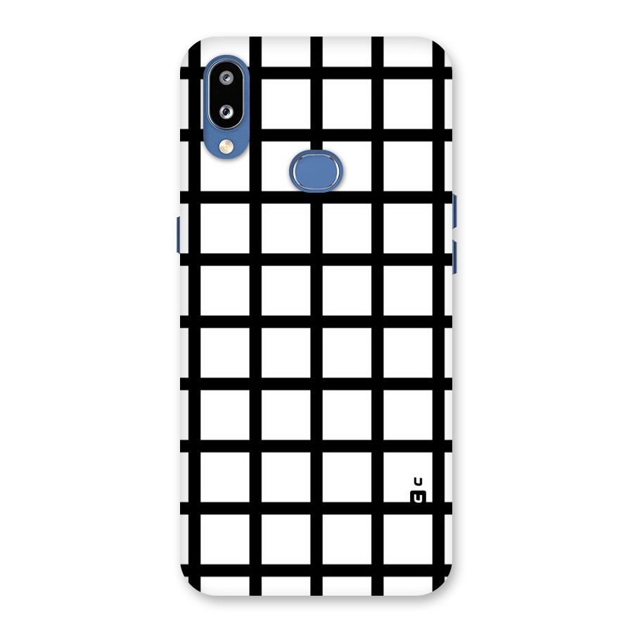 Aesthetic Grid Lines Back Case for Galaxy M01s