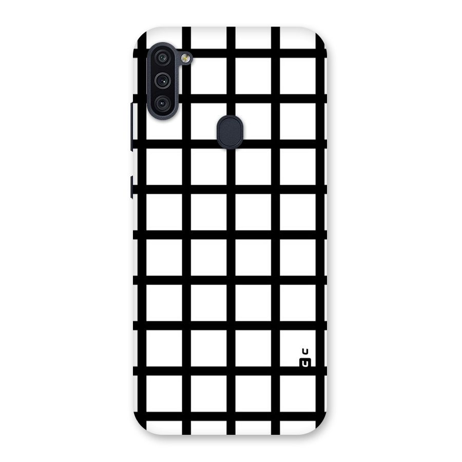 Aesthetic Grid Lines Back Case for Galaxy M11