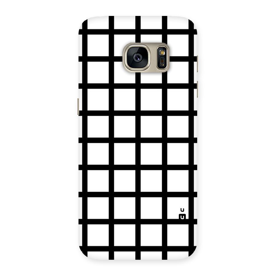Aesthetic Grid Lines Back Case for Galaxy S7