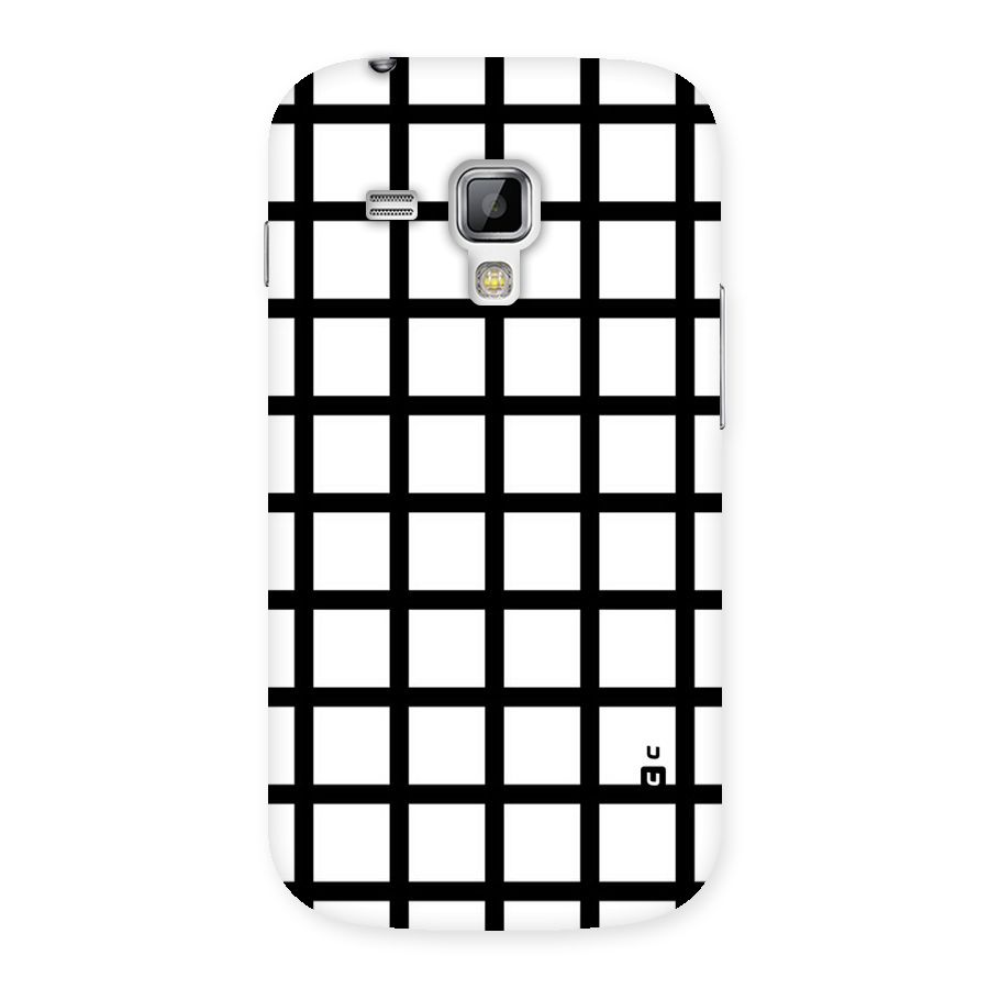 Aesthetic Grid Lines Back Case for Galaxy S Duos