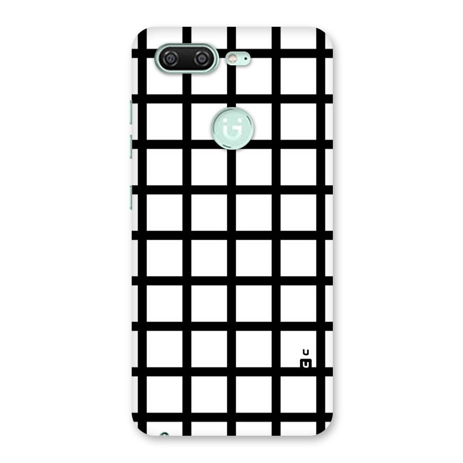 Aesthetic Grid Lines Back Case for Gionee S10