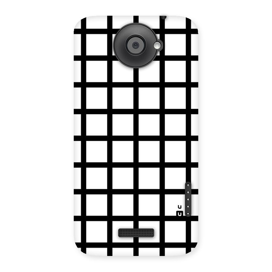 Aesthetic Grid Lines Back Case for HTC One X