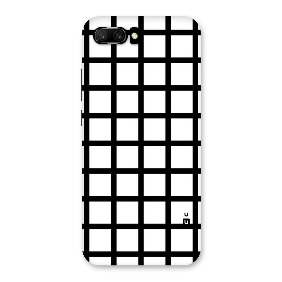 Aesthetic Grid Lines Back Case for Honor 10
