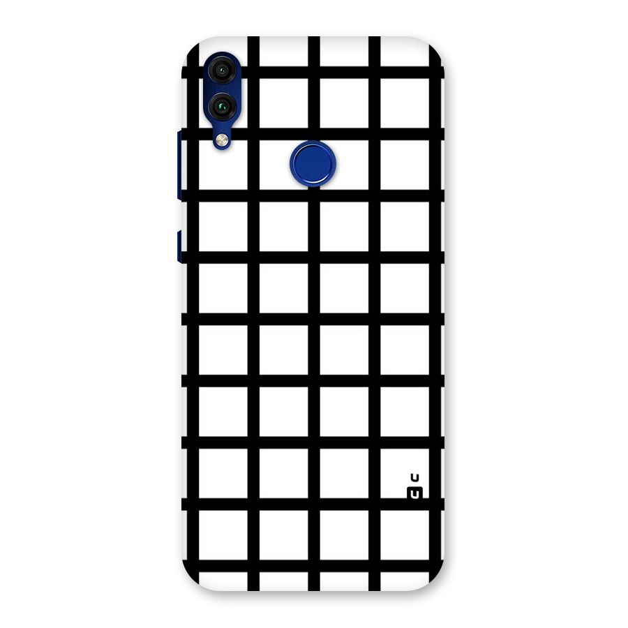 Aesthetic Grid Lines Back Case for Honor 8C
