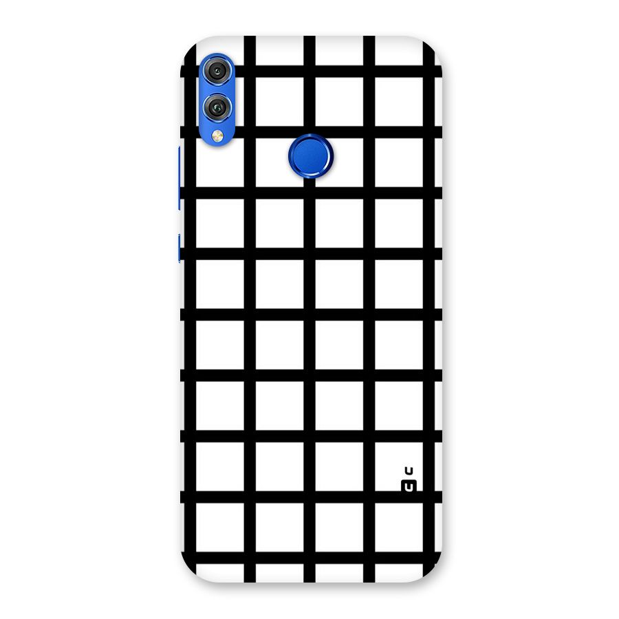 Aesthetic Grid Lines Back Case for Honor 8X