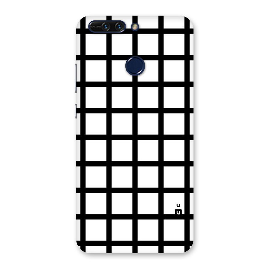 Aesthetic Grid Lines Back Case for Honor 8 Pro