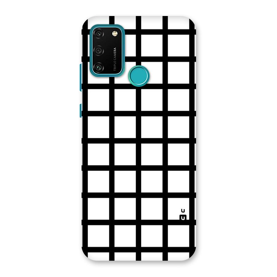Aesthetic Grid Lines Back Case for Honor 9A