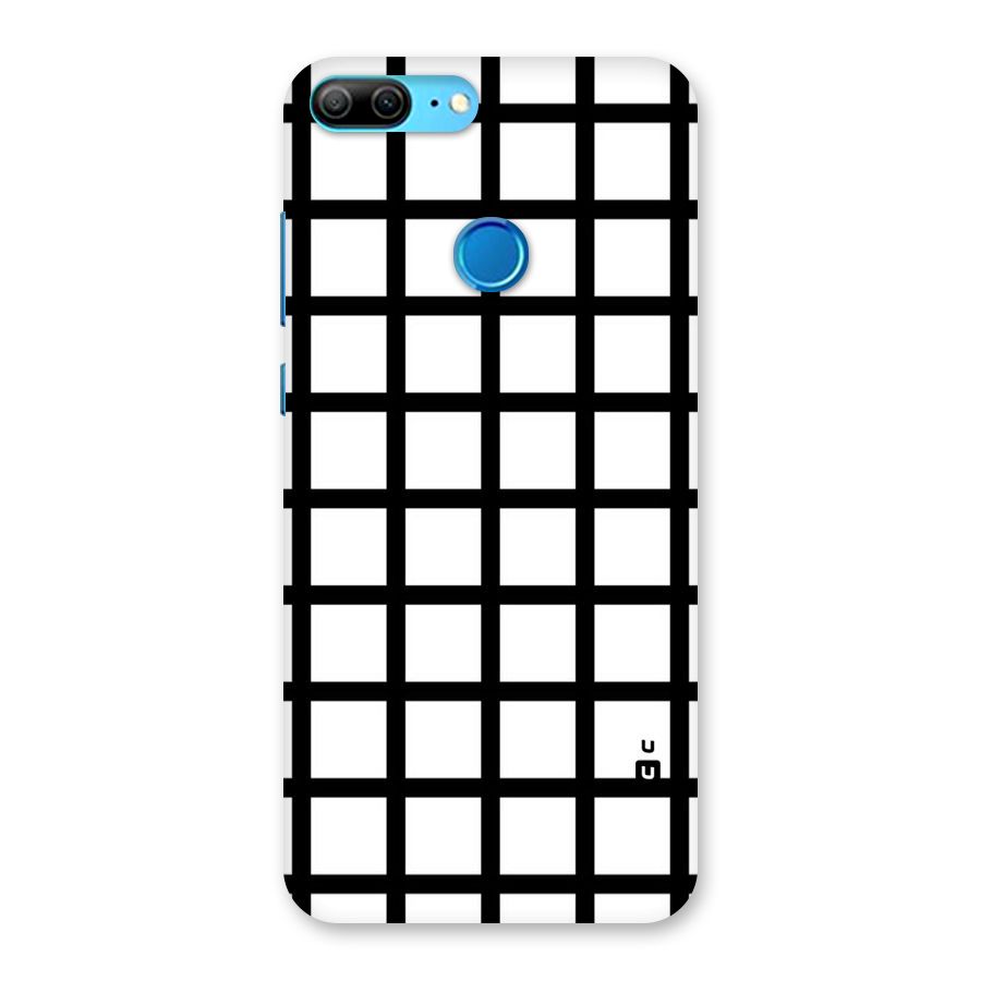 Aesthetic Grid Lines Back Case for Honor 9 Lite