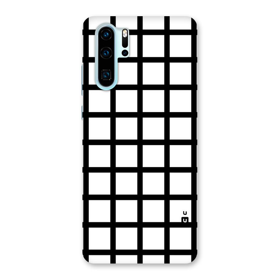 Aesthetic Grid Lines Back Case for Huawei P30 Pro
