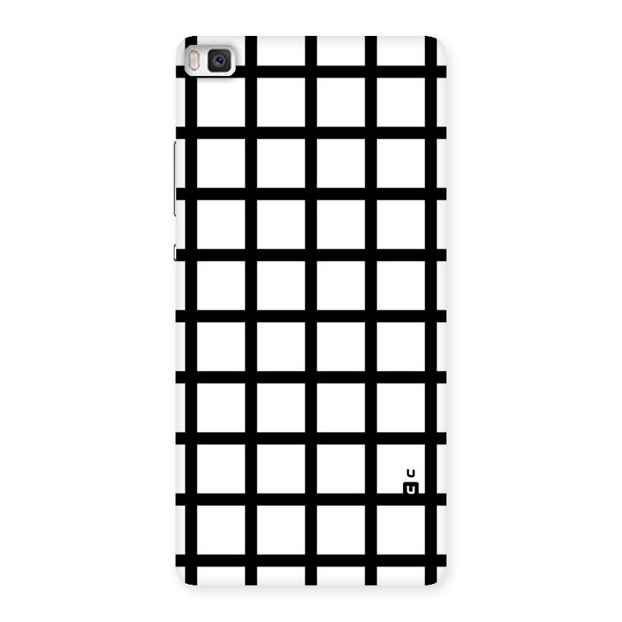 Aesthetic Grid Lines Back Case for Huawei P8