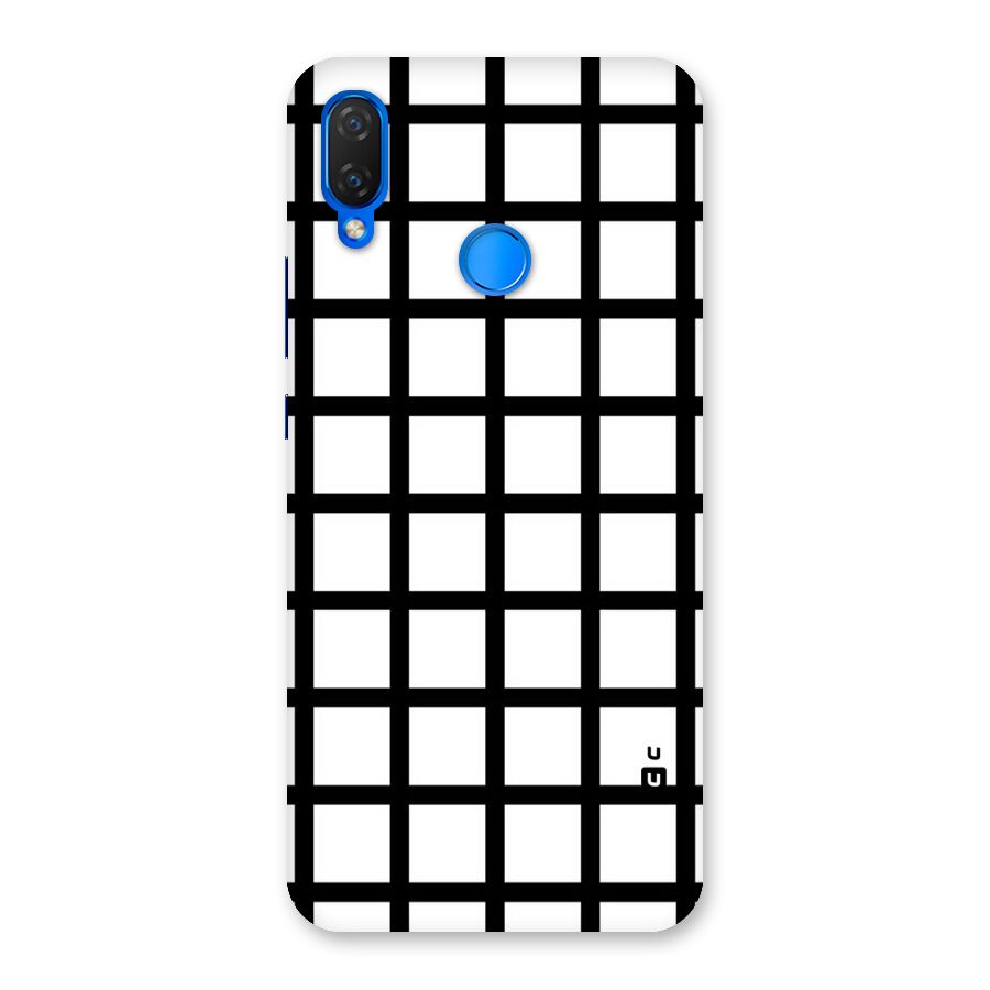 Aesthetic Grid Lines Back Case for Huawei P Smart+