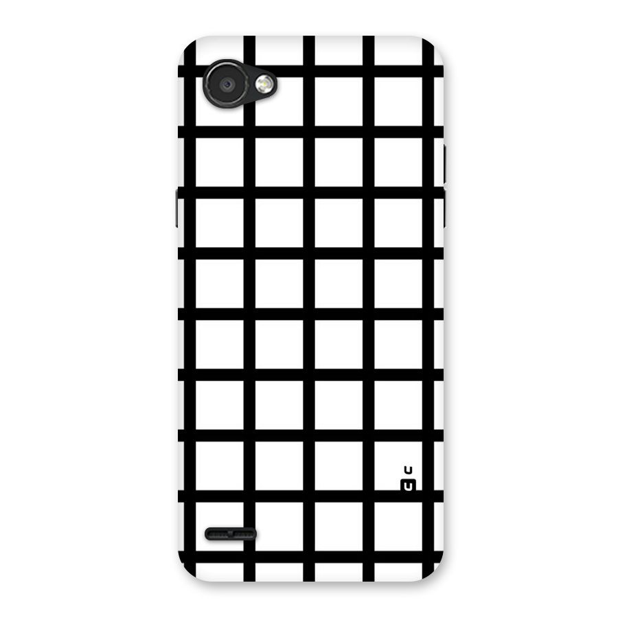 Aesthetic Grid Lines Back Case for LG Q6