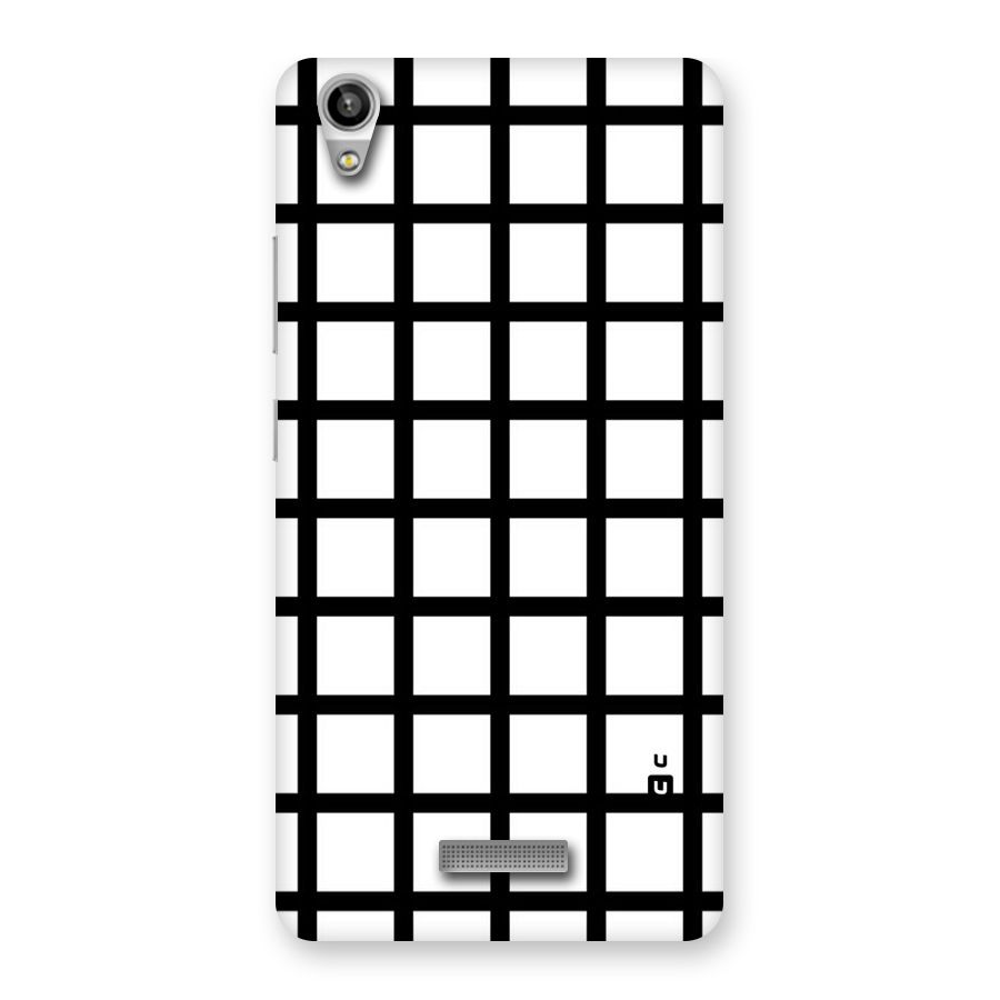 Aesthetic Grid Lines Back Case for Lava-Pixel-V1
