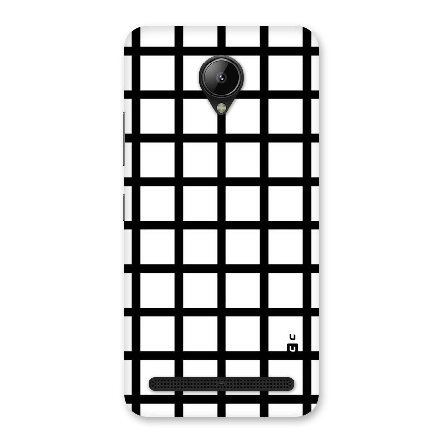 Aesthetic Grid Lines Back Case for Lenovo C2