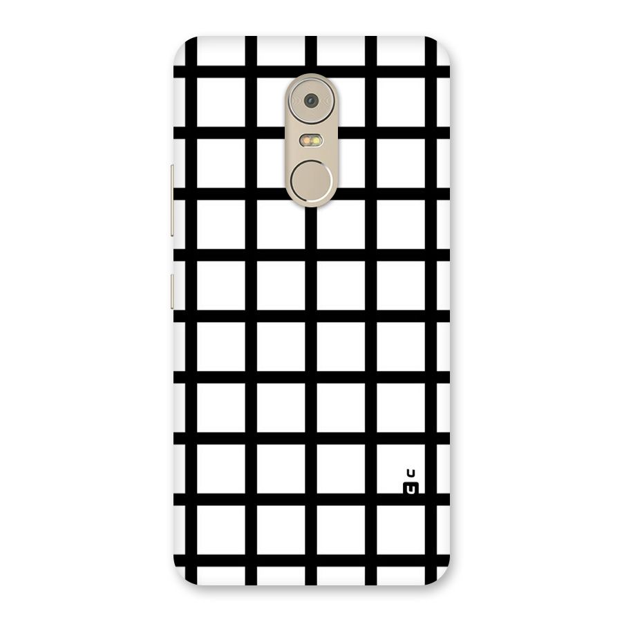 Aesthetic Grid Lines Back Case for Lenovo K6 Note