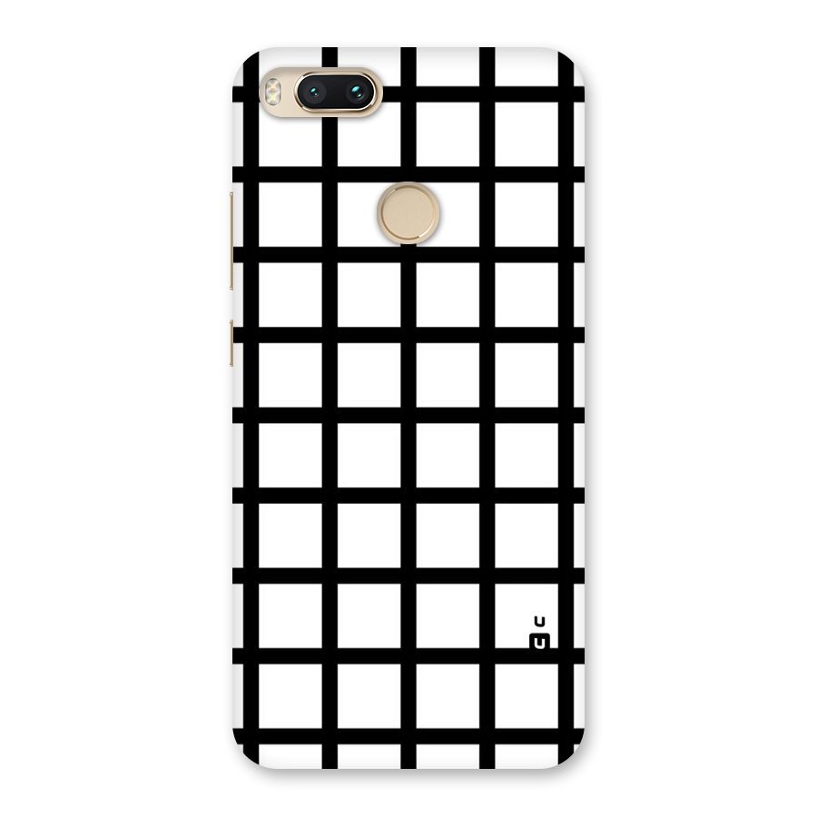 Aesthetic Grid Lines Back Case for Mi A1
