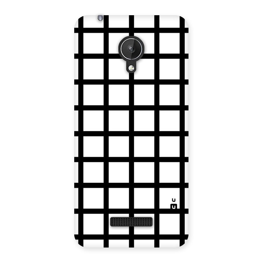 Aesthetic Grid Lines Back Case for Micromax Canvas Spark Q380