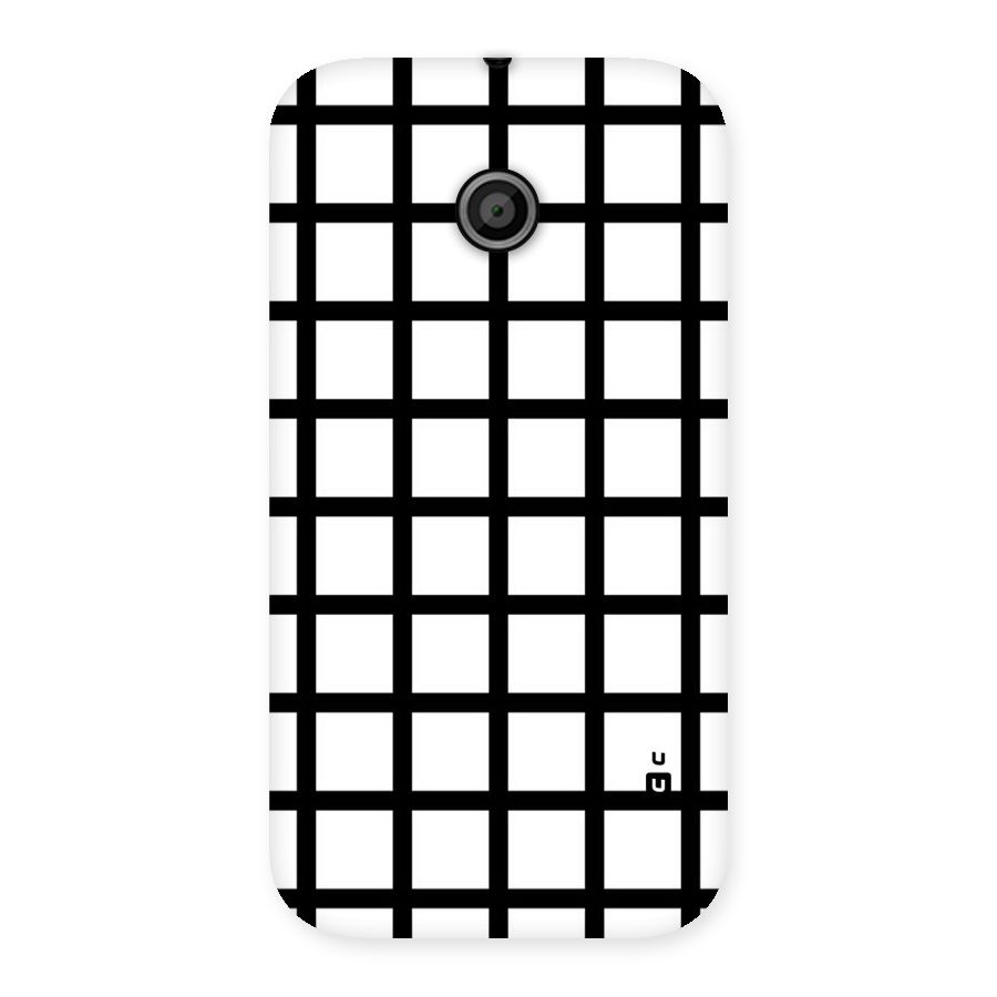 Aesthetic Grid Lines Back Case for Moto E