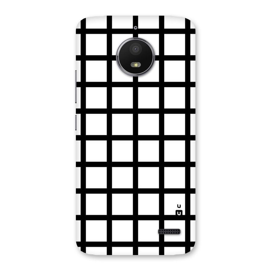 Aesthetic Grid Lines Back Case for Moto E4