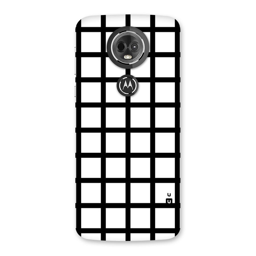 Aesthetic Grid Lines Back Case for Moto E5 Plus