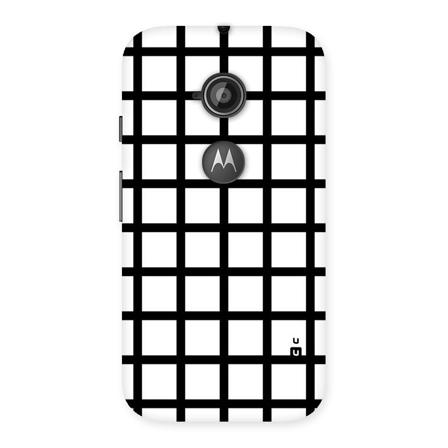 Aesthetic Grid Lines Back Case for Moto E 2nd Gen