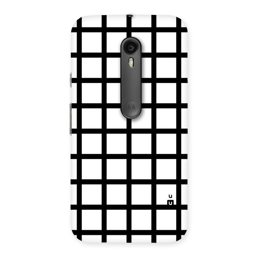 Aesthetic Grid Lines Back Case for Moto G3