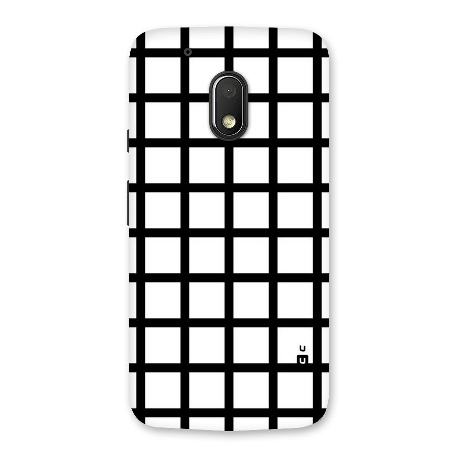 Aesthetic Grid Lines Back Case for Moto G4 Play