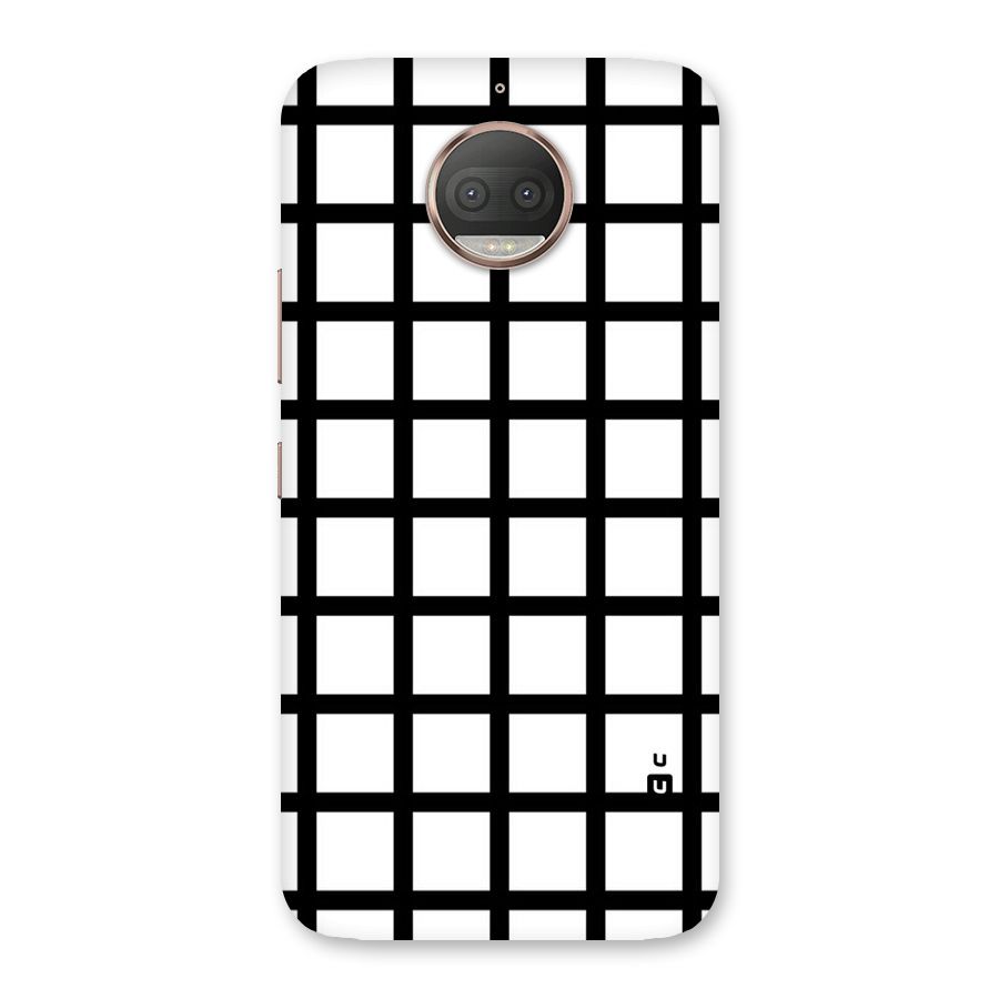 Aesthetic Grid Lines Back Case for Moto G5s Plus