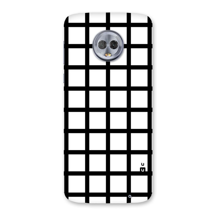 Aesthetic Grid Lines Back Case for Moto G6 Plus