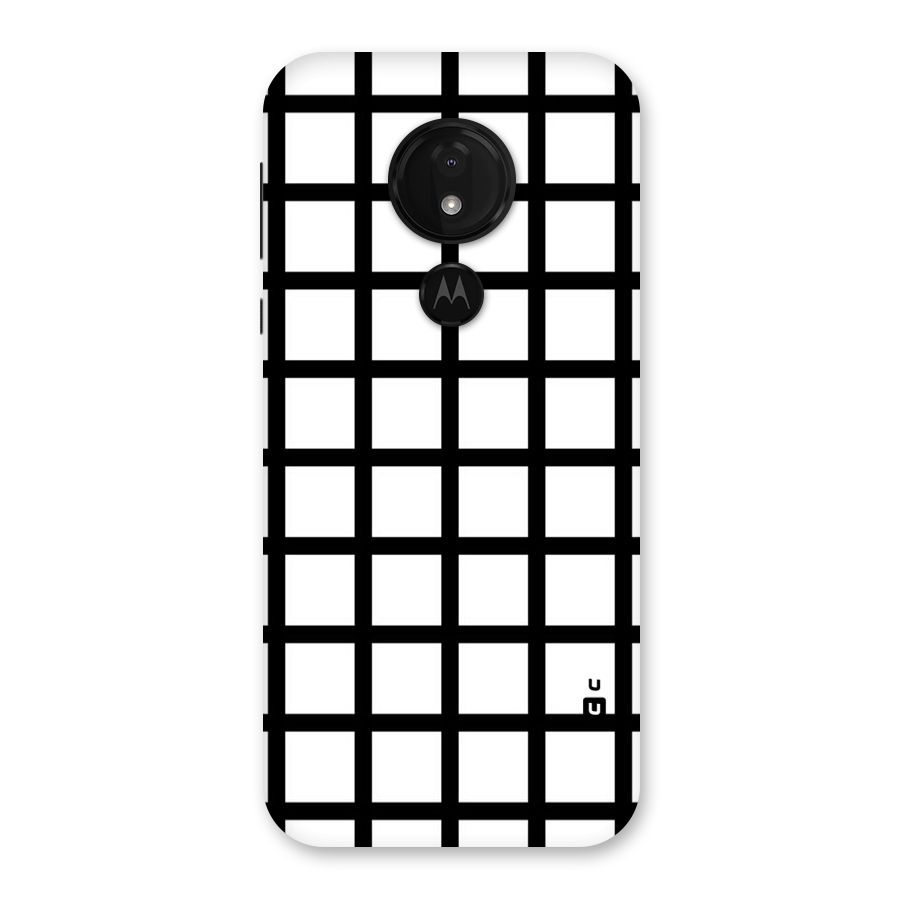 Aesthetic Grid Lines Back Case for Moto G7 Power