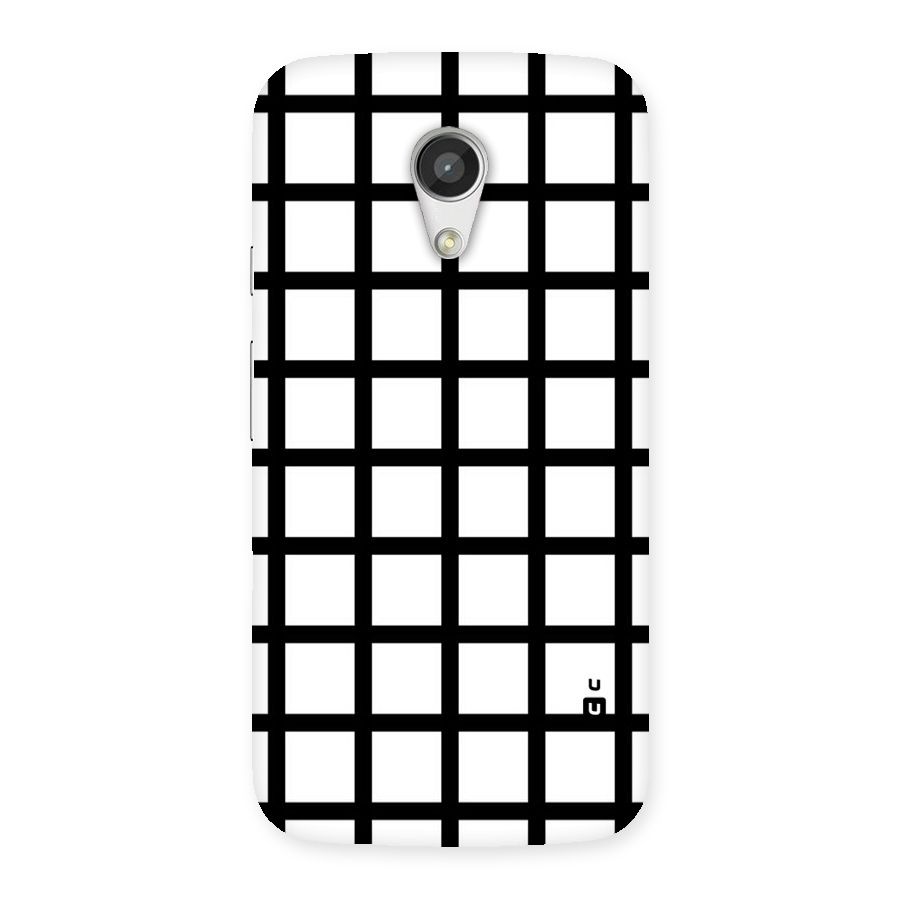 Aesthetic Grid Lines Back Case for Moto G 2nd Gen