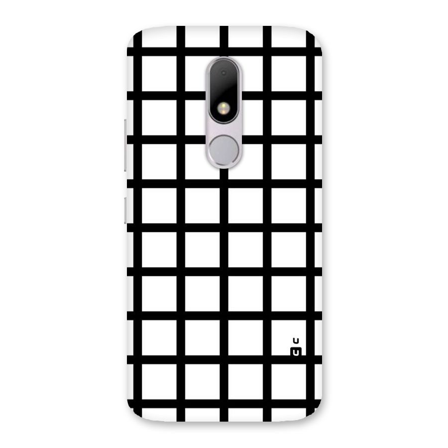 Aesthetic Grid Lines Back Case for Moto M