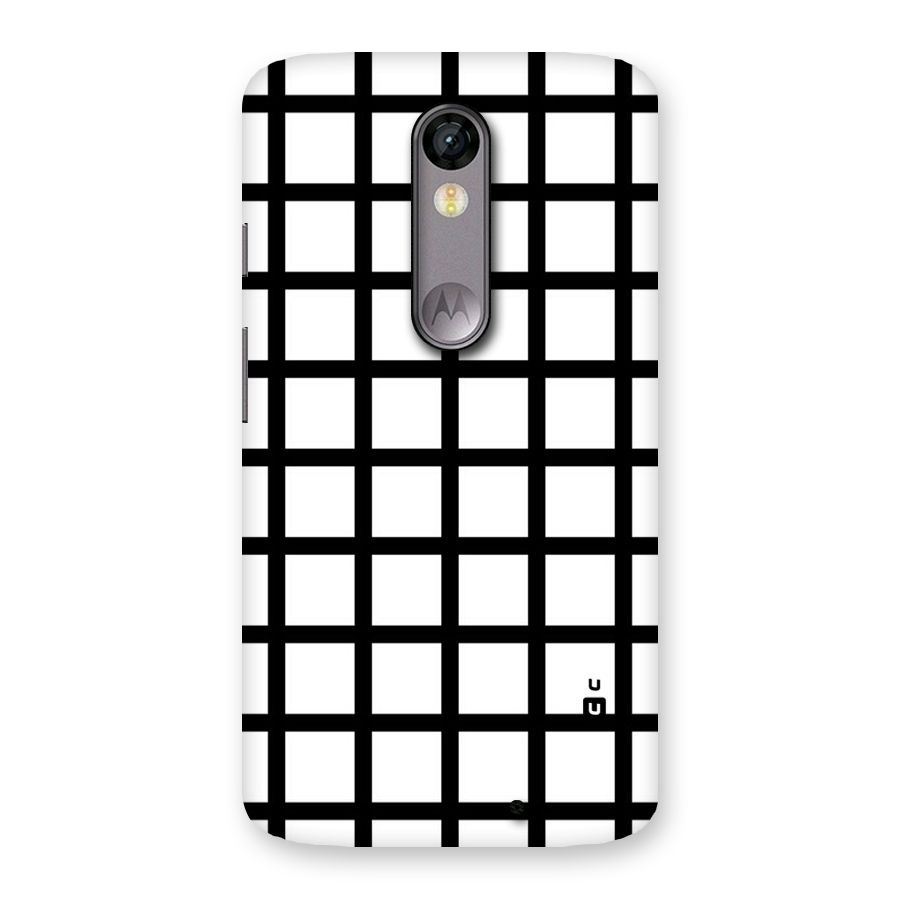 Aesthetic Grid Lines Back Case for Moto X Force